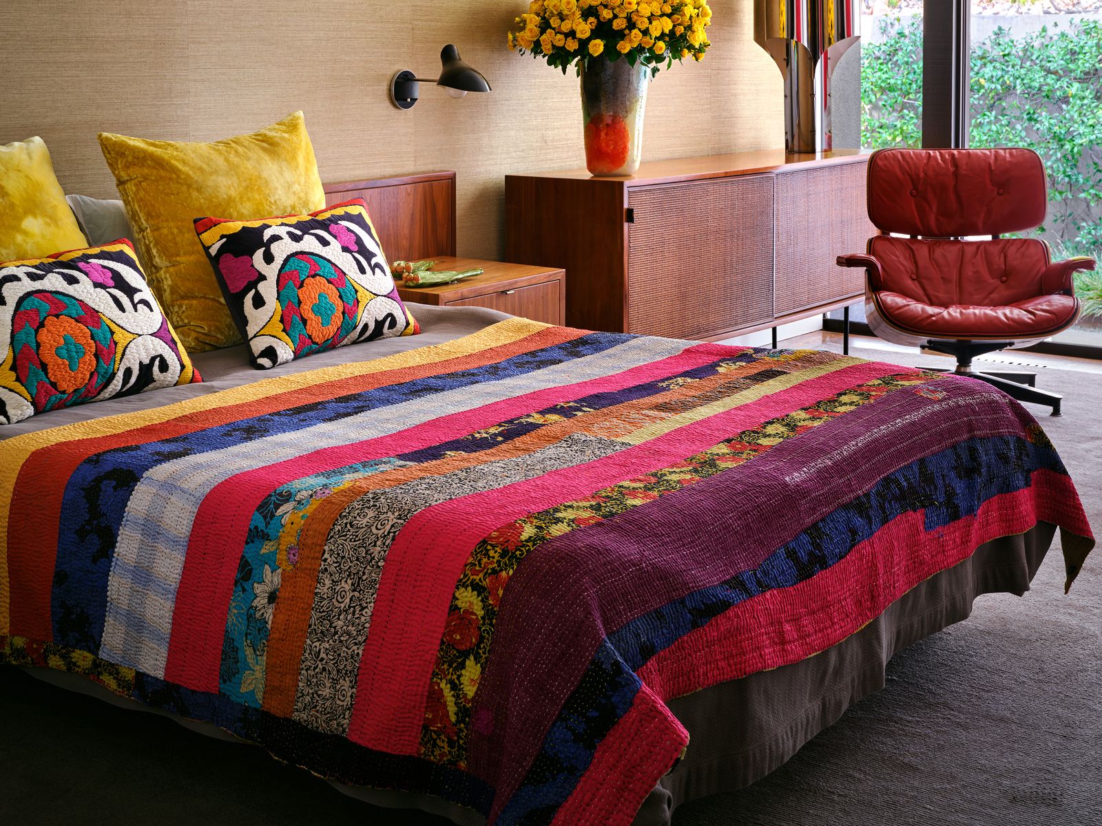 White Walls Driving You Crazy? Patterned Sheets Are Certainly Cheaper Than Painting