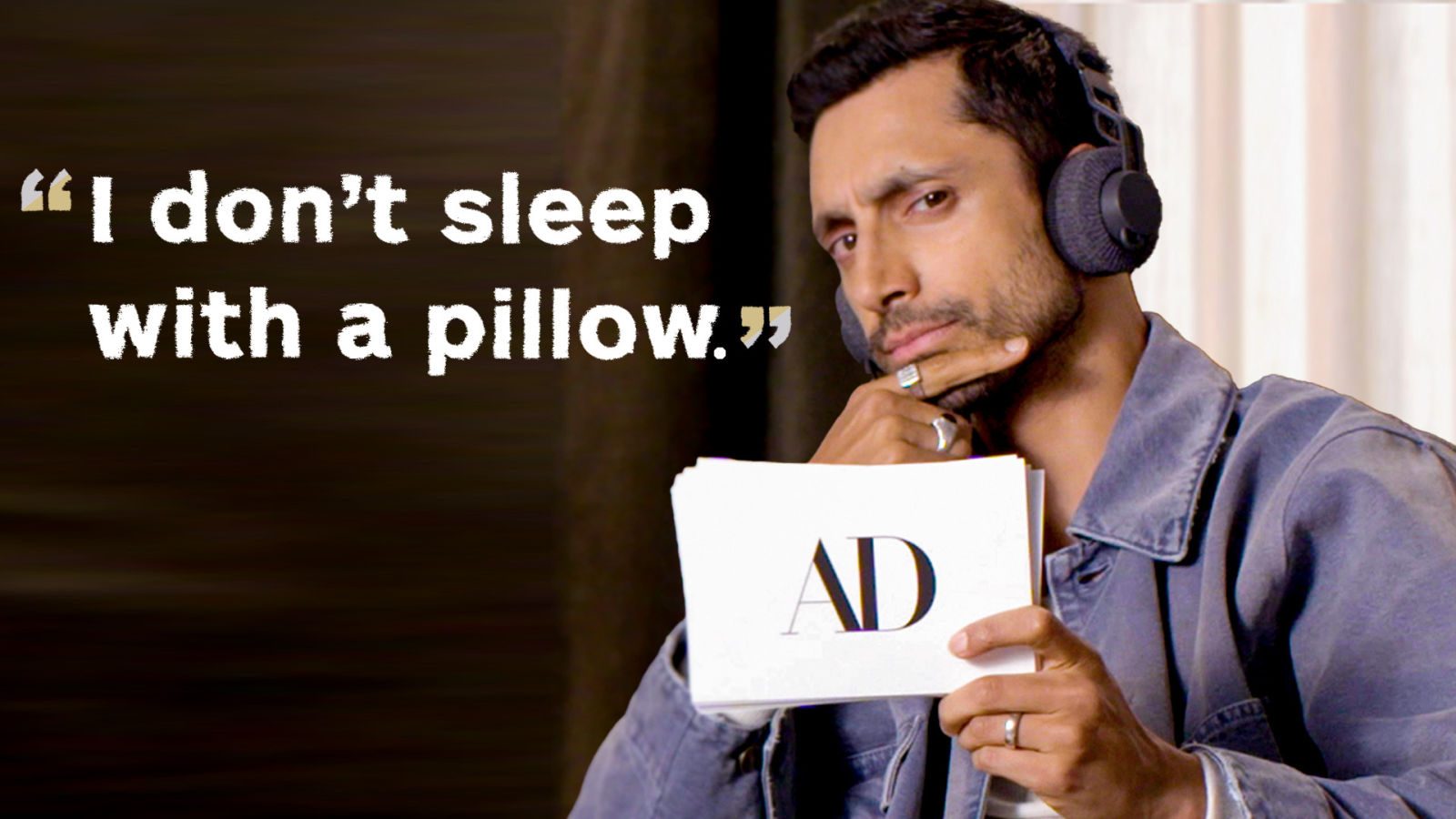 Why Riz Ahmed Sleeps Without a Pillow