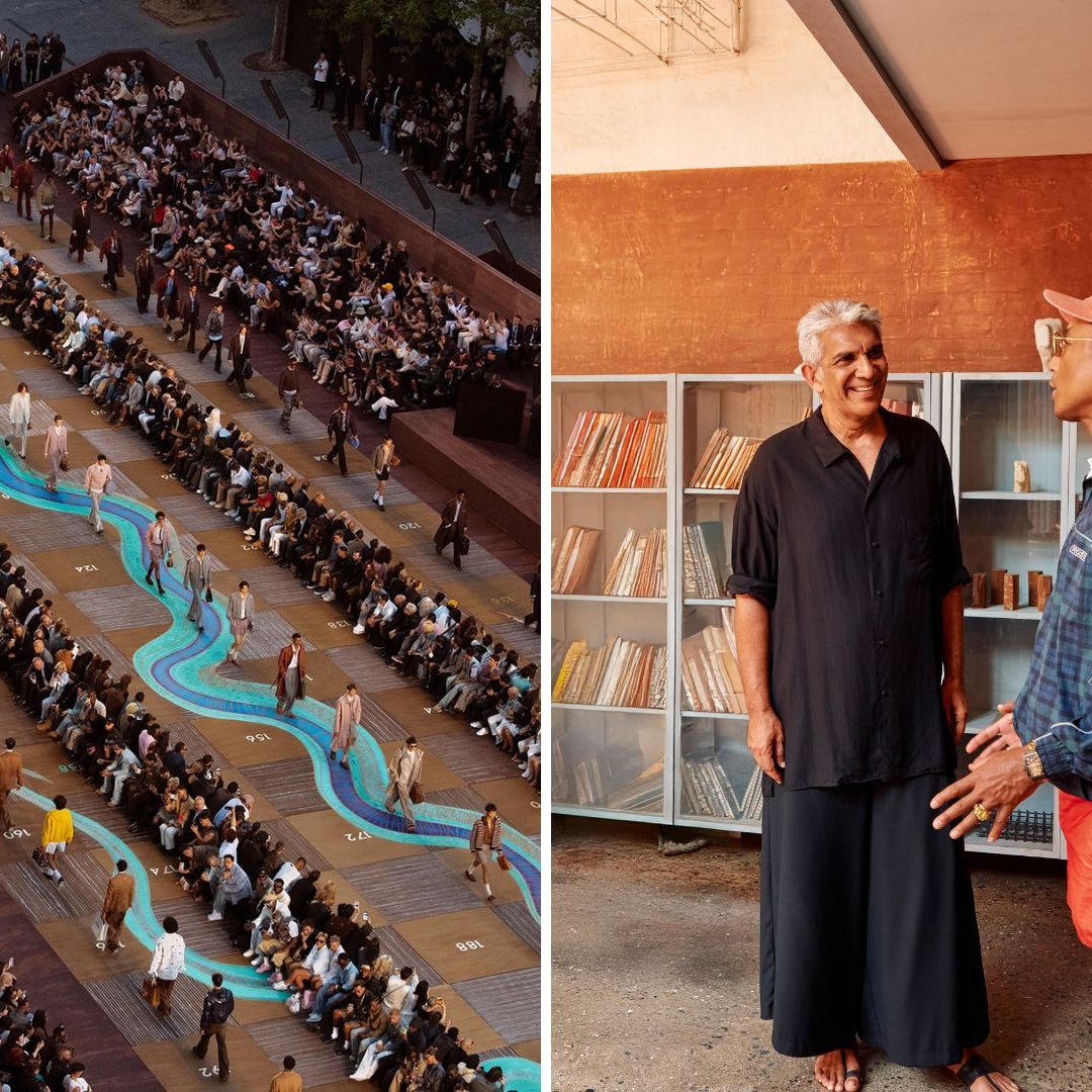 Architect Bijoy Jain Turns Louis Vuitton’s Runway in Paris Into a Life-Size Game of Snakes and Ladders